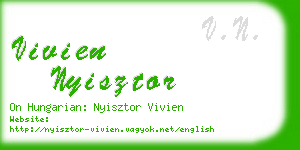 vivien nyisztor business card